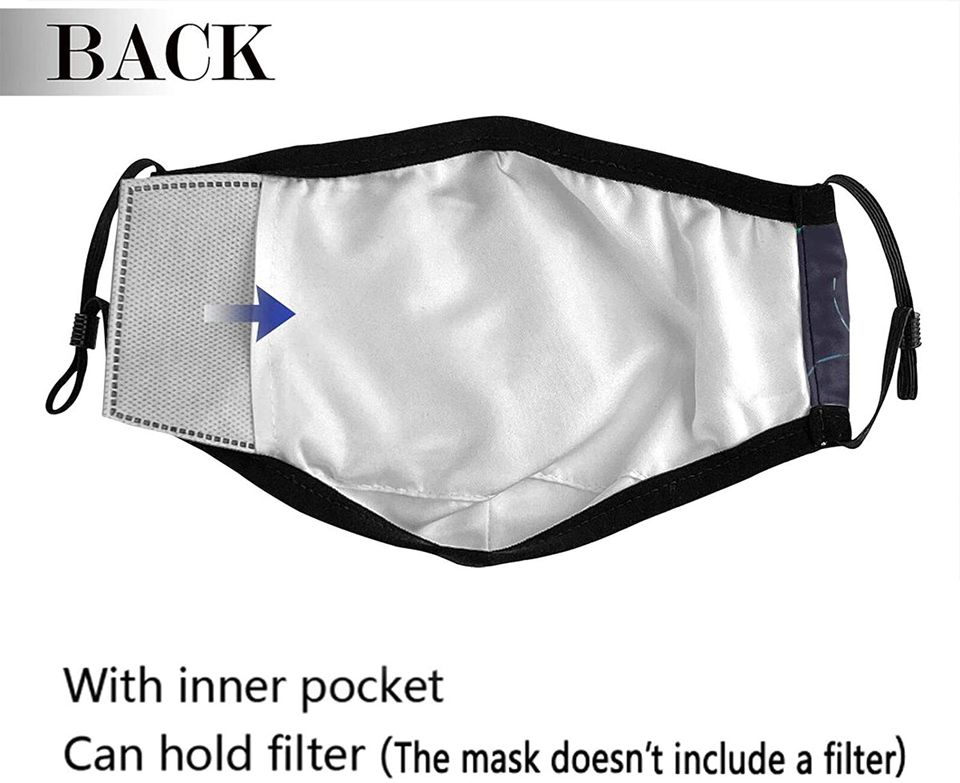 Cicada Unisex Reusable Adjustable Face Mask Dustproof Windproof