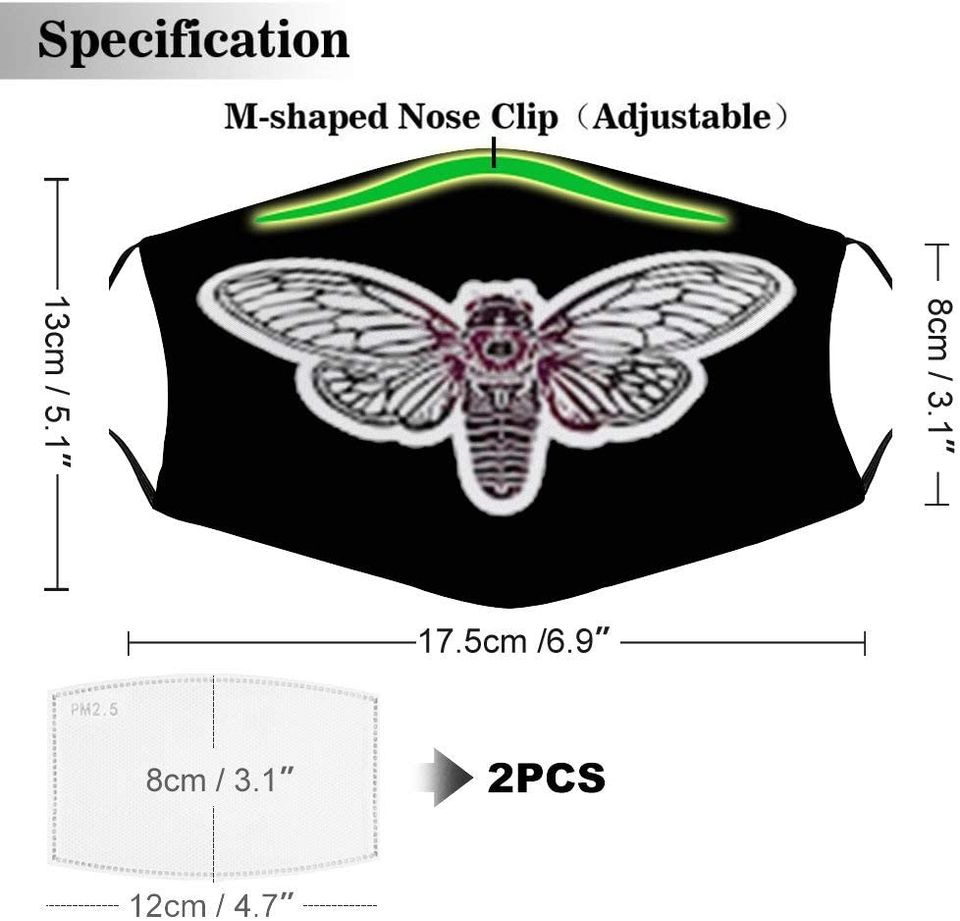 Cicada Song Art Print Face Mask