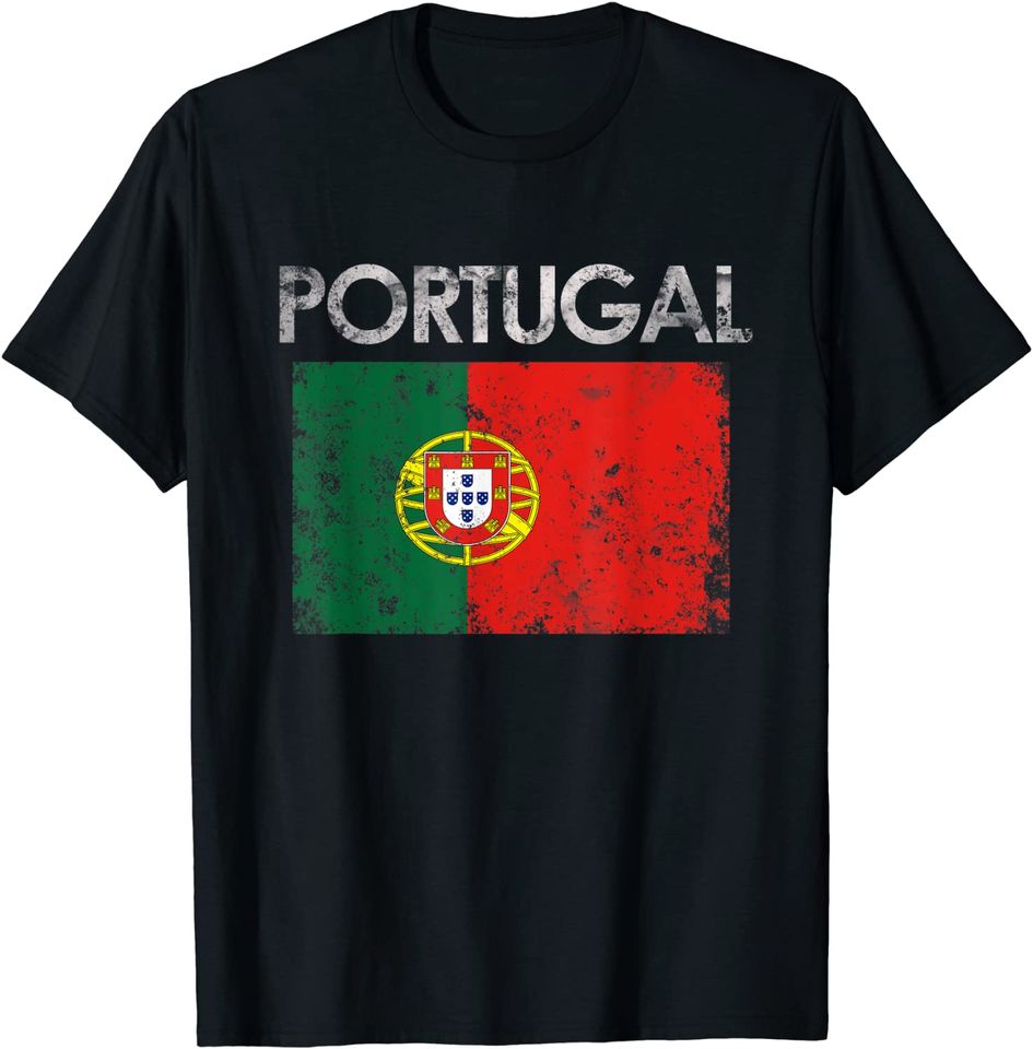 Vintage Portugal Portuguese Flag Pride T Shirt