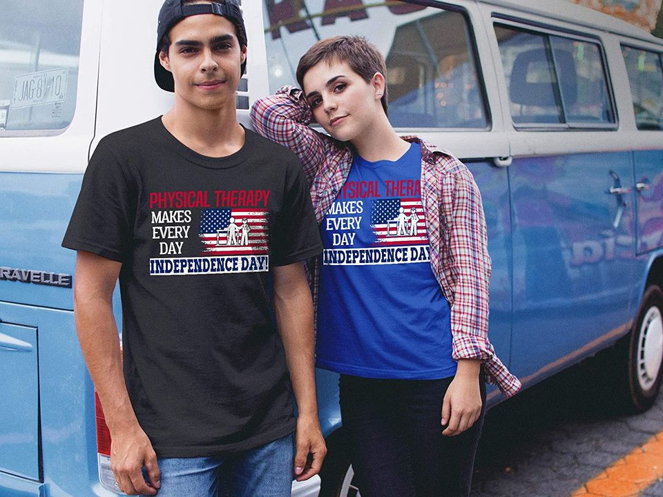 Physical Therapy Independence Day Shirt