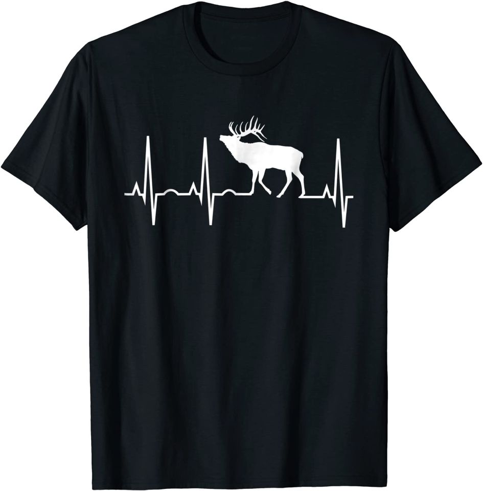 Elk Heartbeat Shirt - Best Elk Lover T Shirt