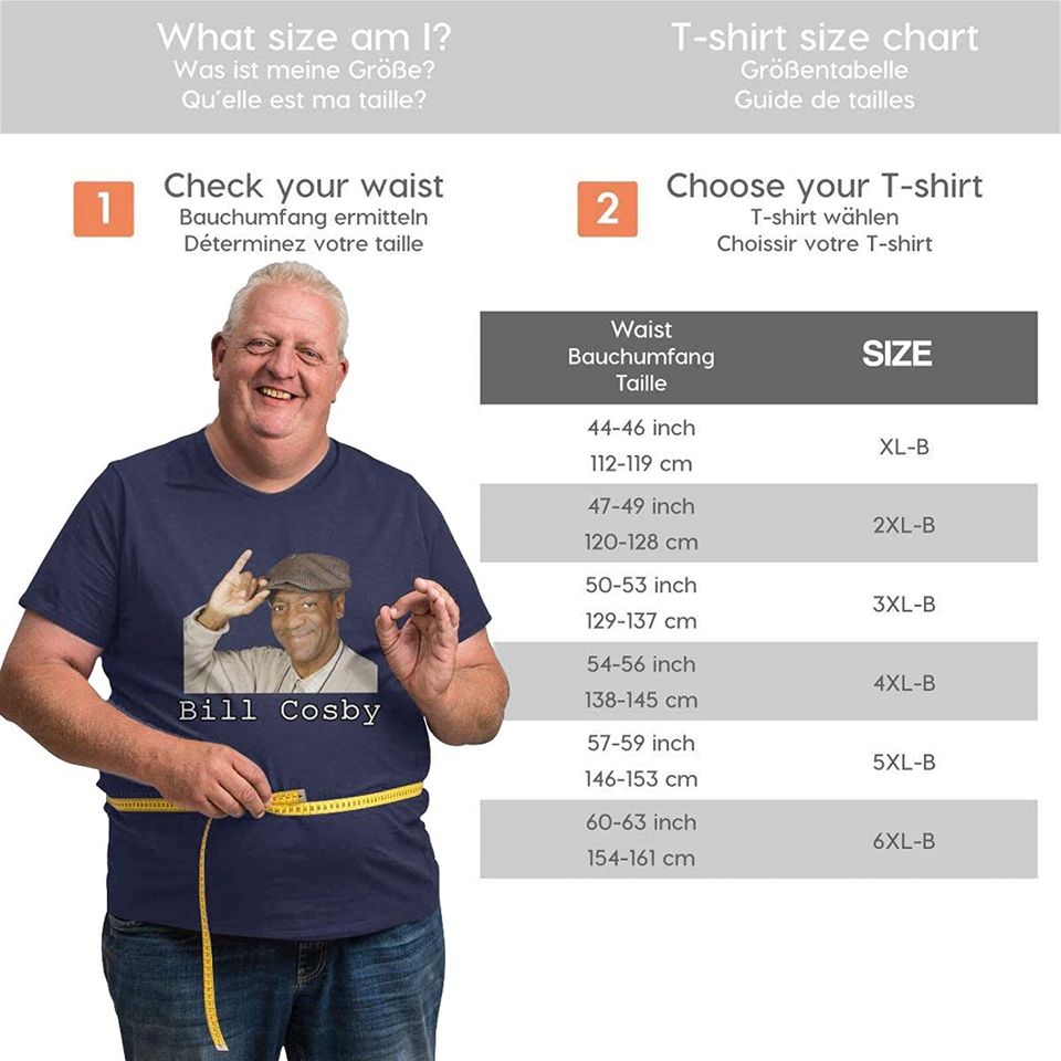 Bill Cosby Men's Plus Size Round Neck T-shirt