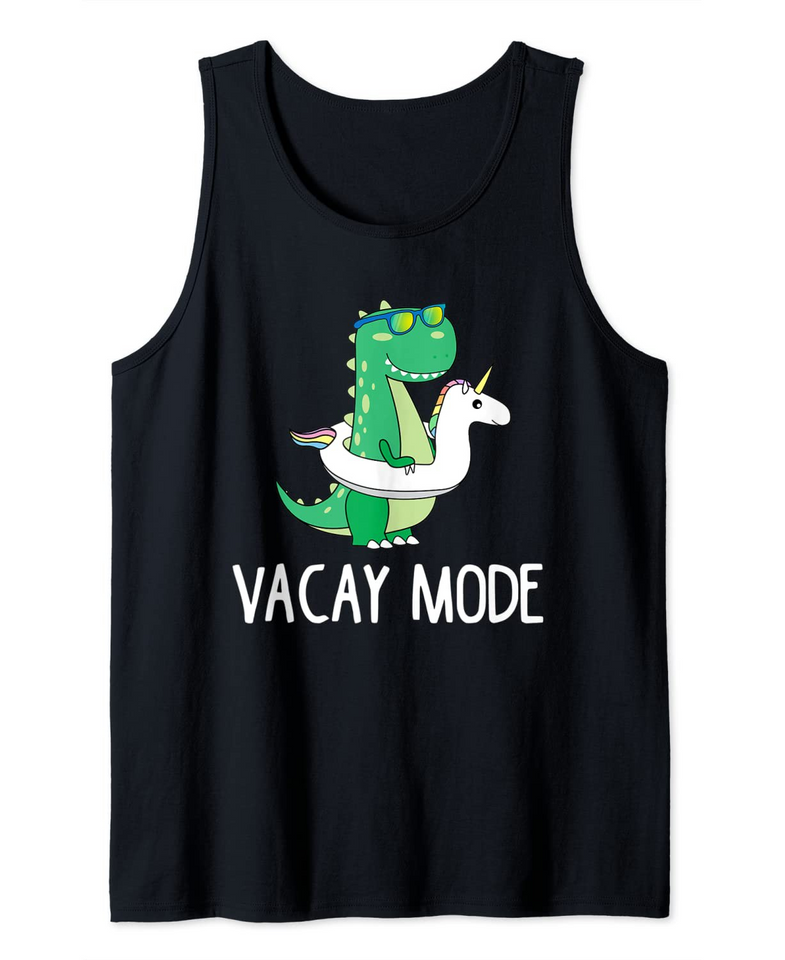 Vacay Mode Cute Dinosaur  Family Vacation Tank Top