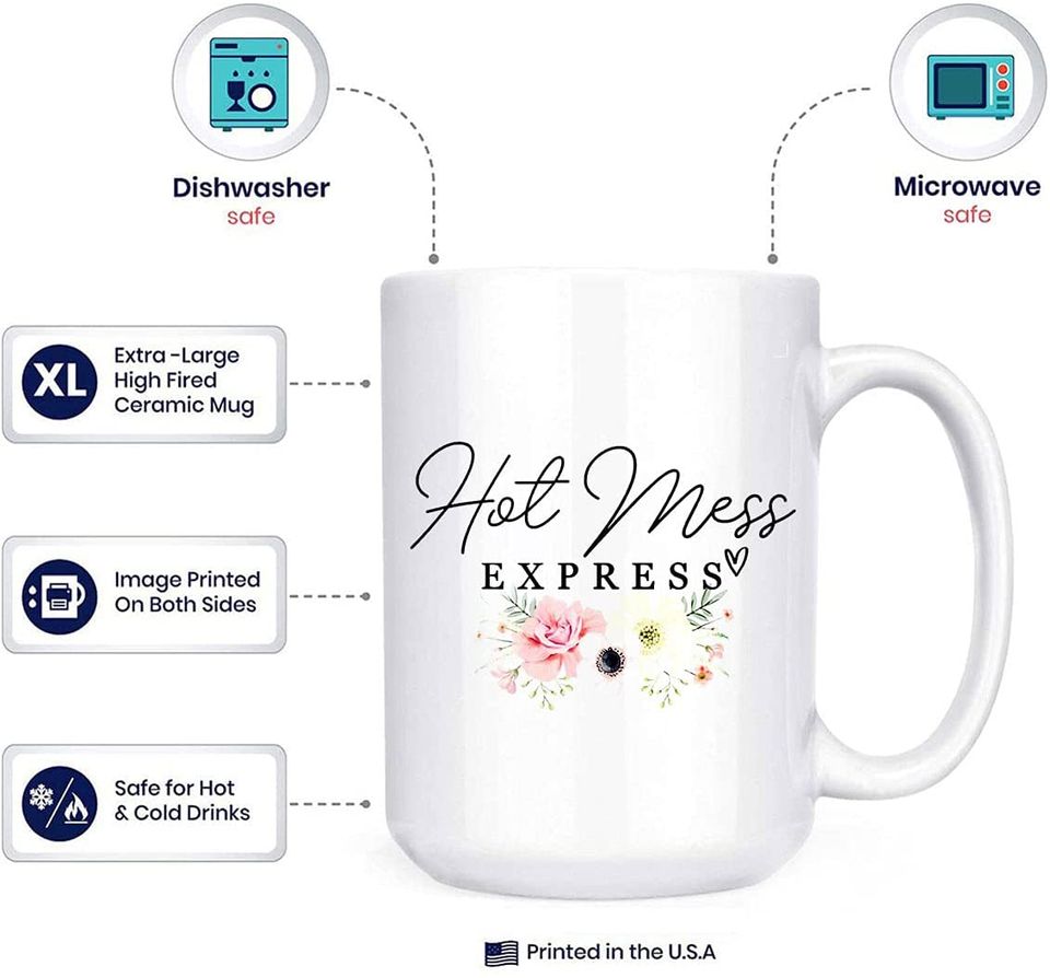 Hot Mess Express Ceramic Novelty Coffee Mug