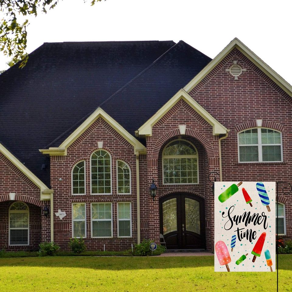 Summer Time Garden Flag Ice Cream