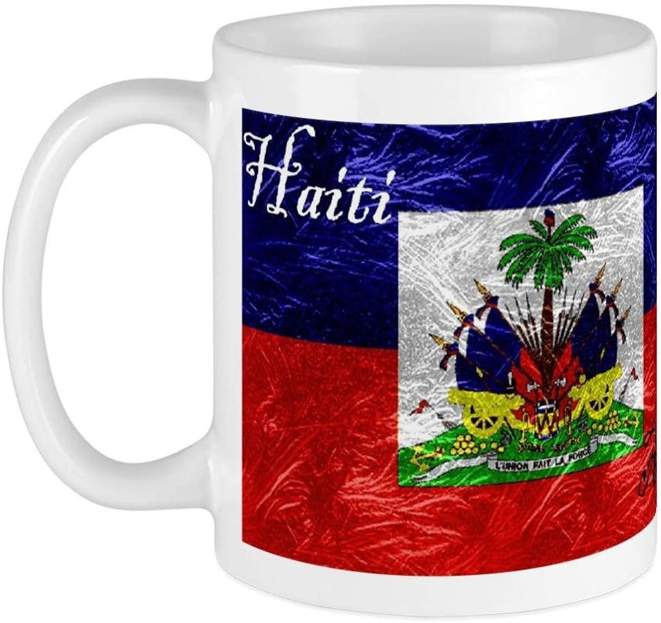 Haiti Ayiti Flag Ceramic Novelty Coffee Tea Mug