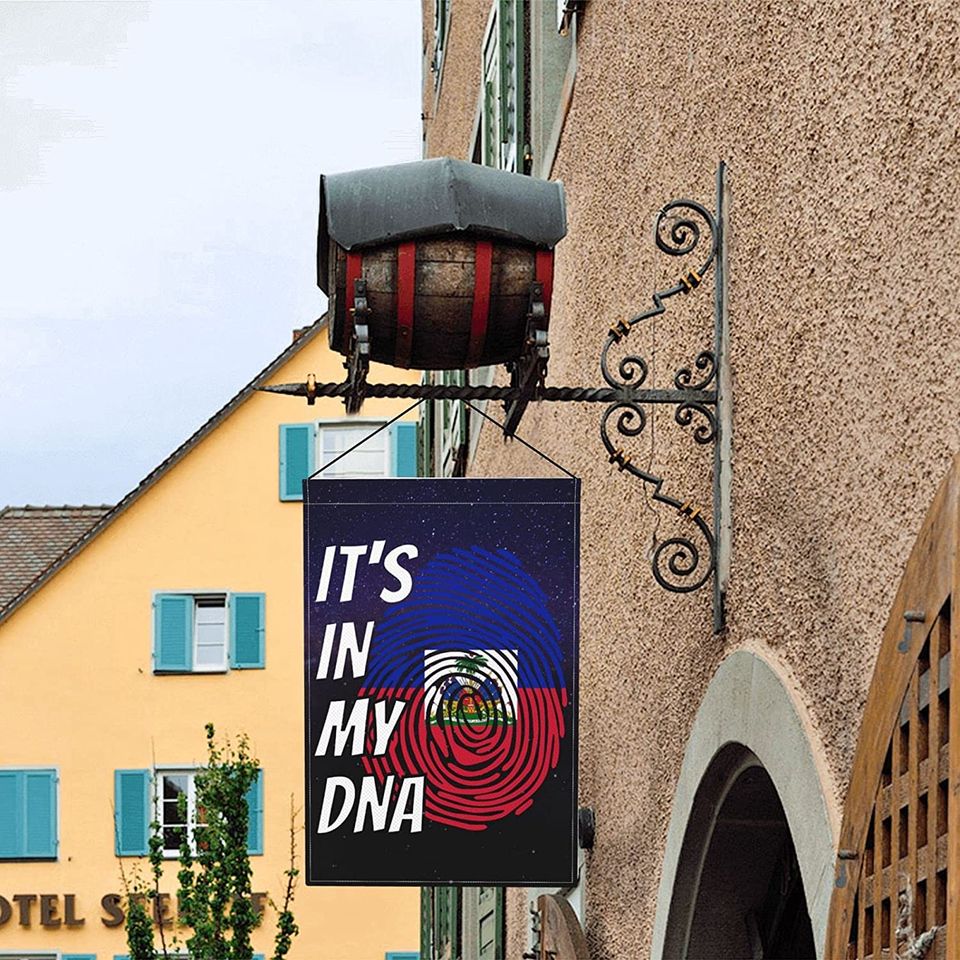 It's In My DNA Garden Flag Fingerprint