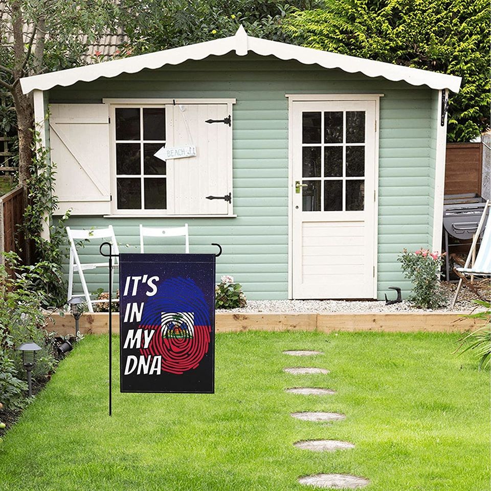 It's In My DNA Garden Flag Fingerprint