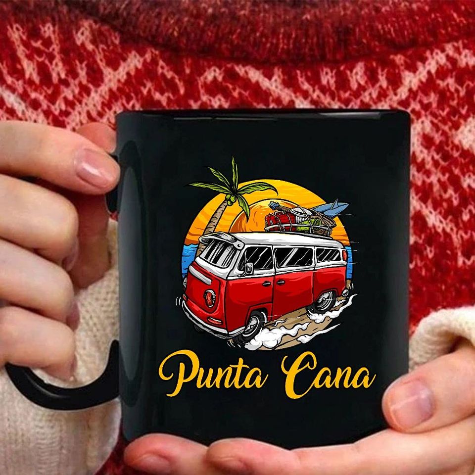 Punta Cana Ceramic Novelty Coffee Tea Mug Beach Palm Tree