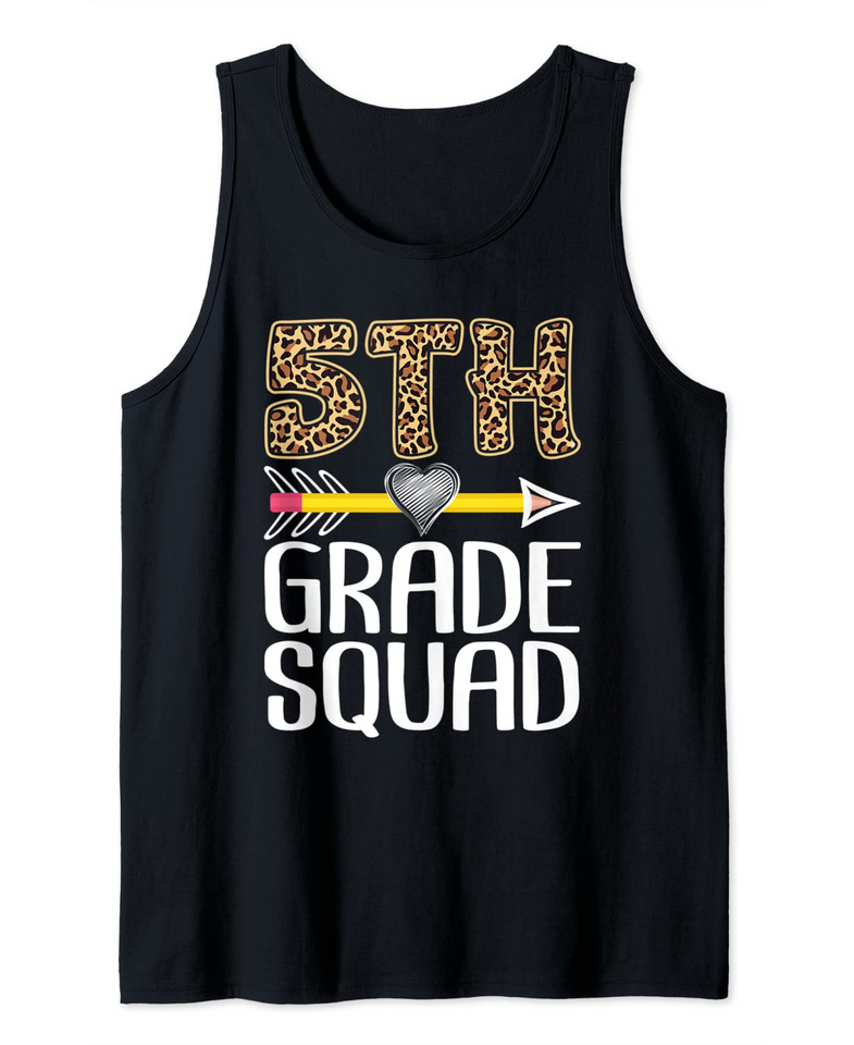 5th Grade Squad Teacher Student Fifth Grade Back To School Tank Top