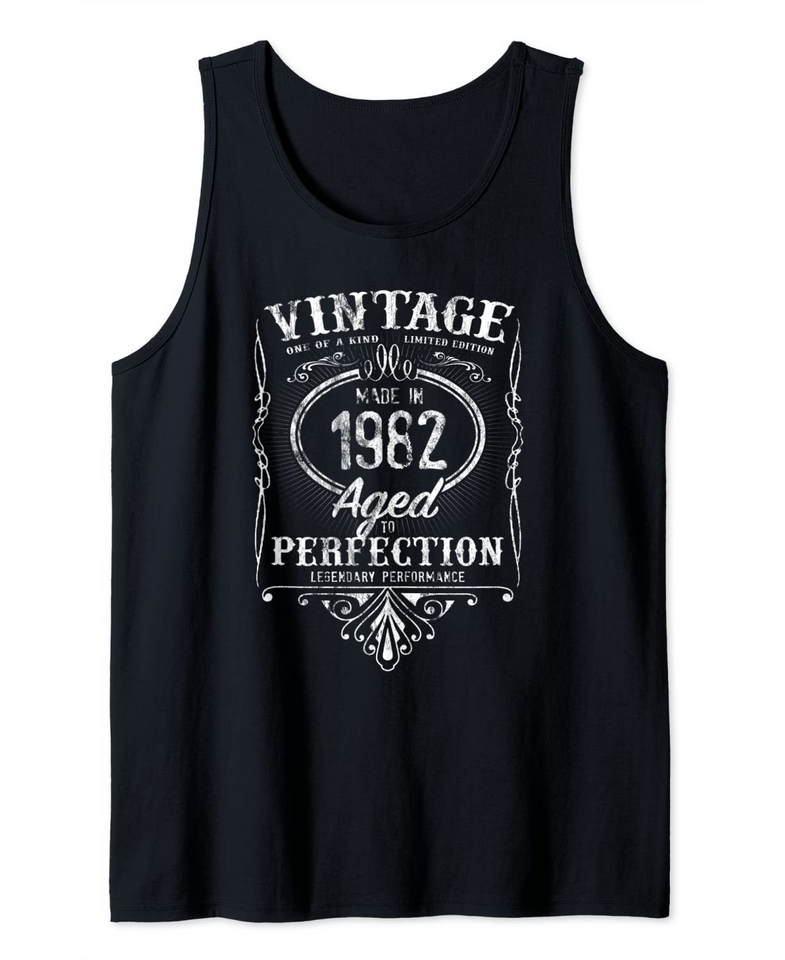 Vintage Made In 1982 Classic 39th Birthday Tank Top