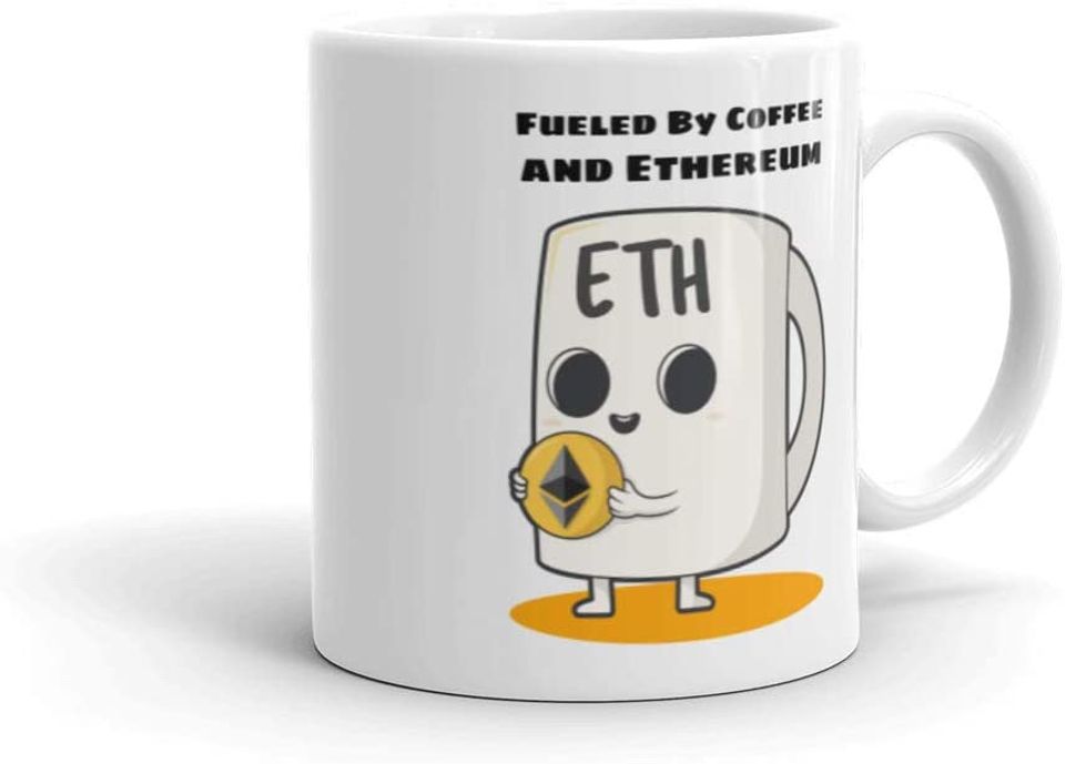 Fueled By Coffee and Ethereum Mug | Cryptocurrency Tea | Crypto Gift | ETH