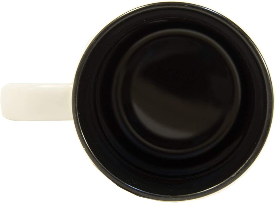 Ceramic Mug Tea Cup. THE DUDE ABIDES, LEBOWSKI. Microwave/Dishwasher Safe. Designed & Printed in Austin, Texas.