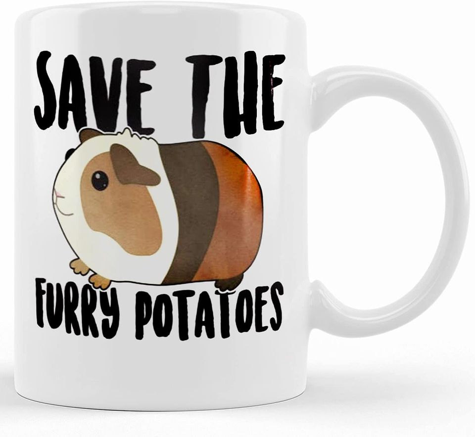 Personalized Guinea Pig Coffee Mug, Guinea Pig Lover Gift, Cavy Cup, Gift For Her, Him, Birthday, Cavies, Cute Pet Animal, Mom, Dad, Potato, Ceramic Novelty Coffee Mugs