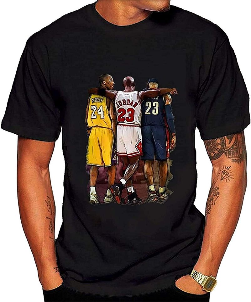 Men's Famous Kobe Jordan James Tee Black Cool
