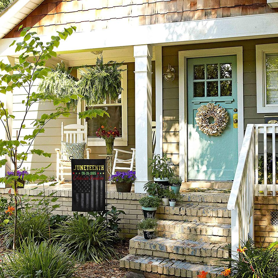 OUXIOAZ Garden Flags Juneteenth Flag