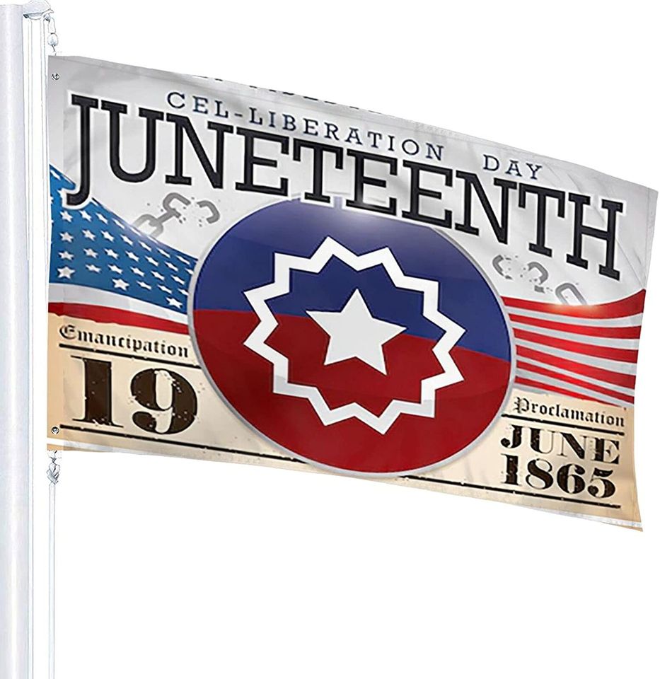 Juneteenth 1865 Independence Day Garden Flag