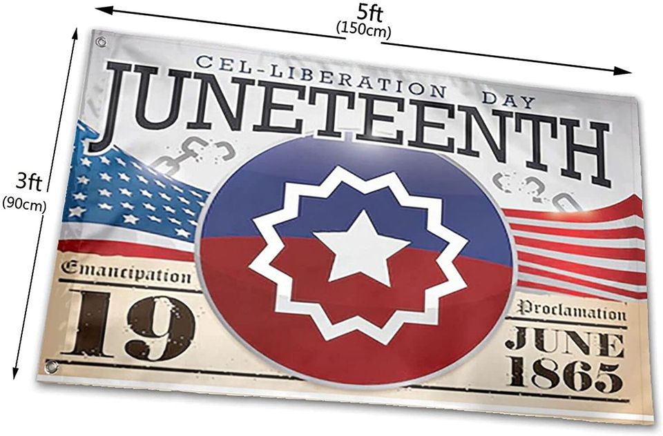 Juneteenth 1865 Independence Day Garden Flag