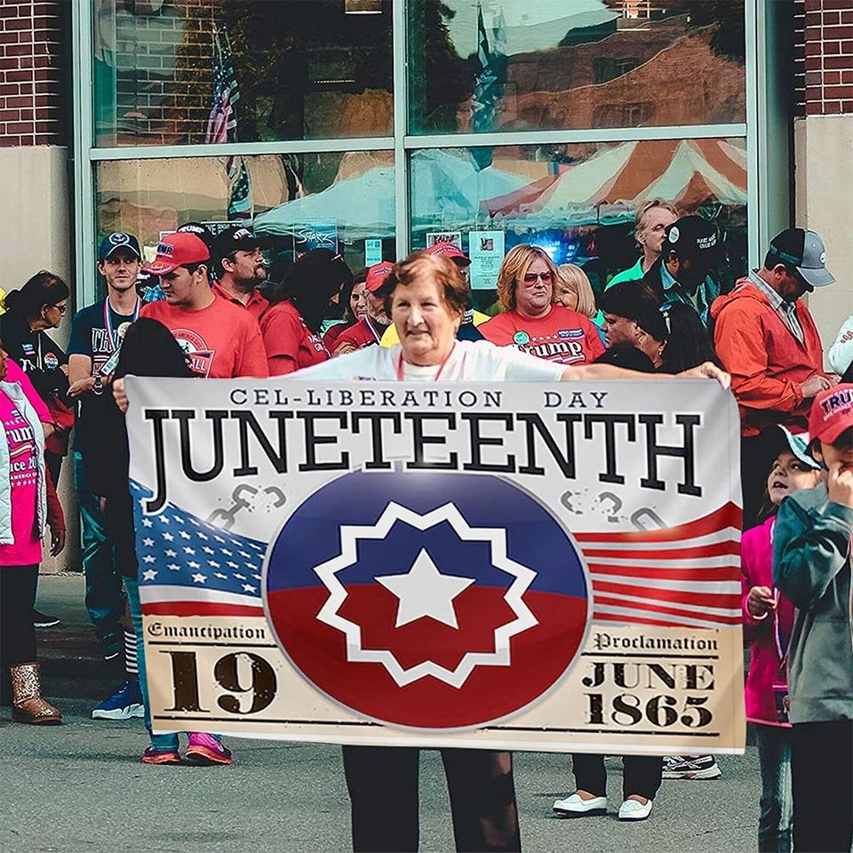 Juneteenth 1865 Independence Day Garden Flag