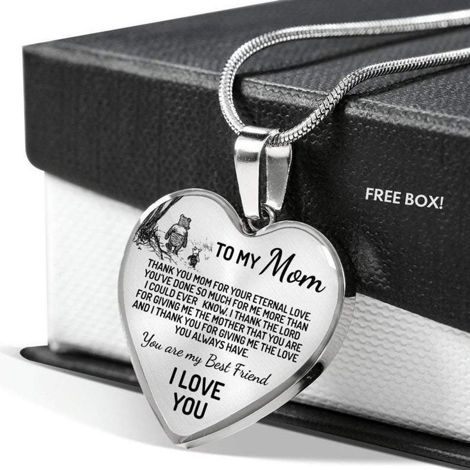 TO MY MOM 'CHRISTOPHER ROBINS EDITION' HEART NECKLACE