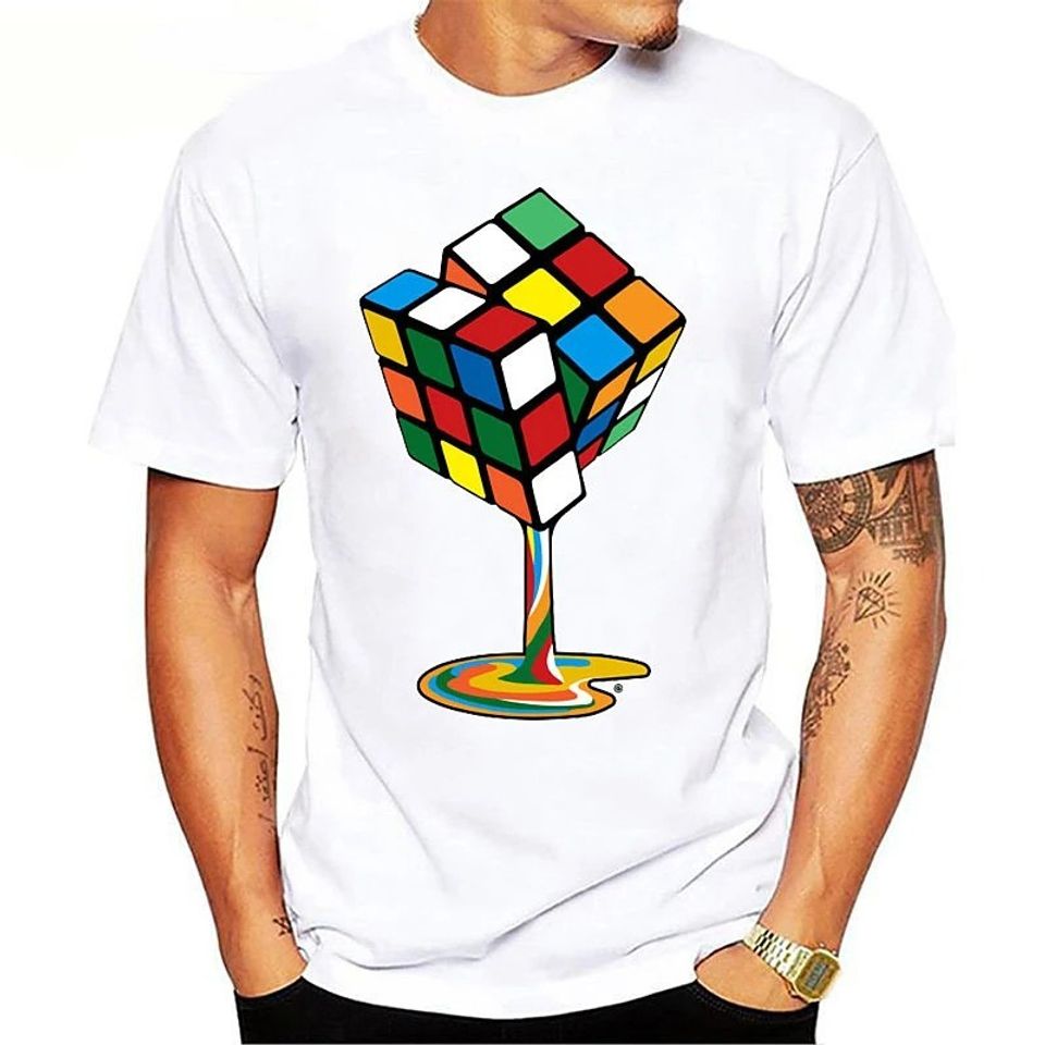 Unisex Tee T shirt 3D Print Graphic Rubik Cube