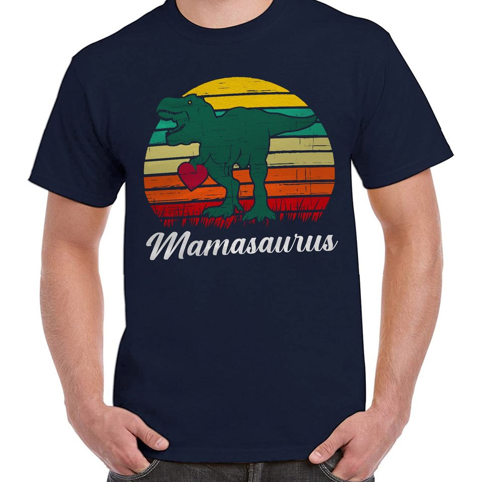 Mamasaurus Vintage Dino Mom T-Shirt