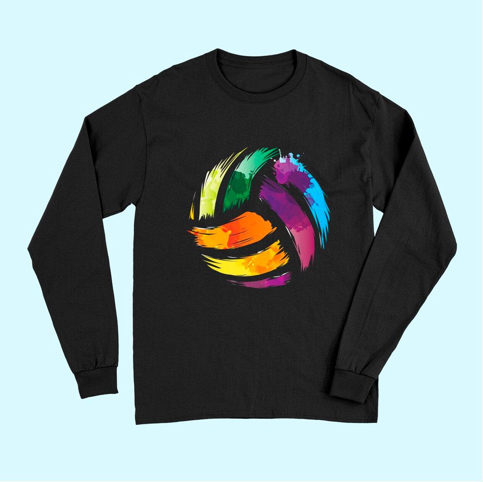 Colorful Volleyball Colorsplash Ball Long Sleeves
