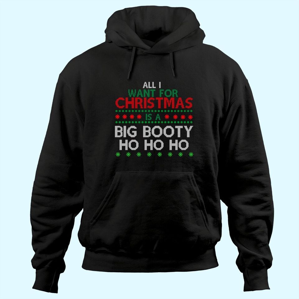 All I Want For Christmas Is A Big Booty Ho Ho Ho Hoodies