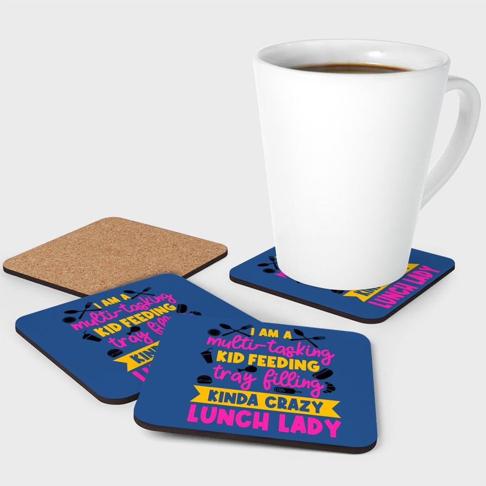Food Service Worker Lunch Lady Cafeteria School Crew Kitchen Staff Coaster