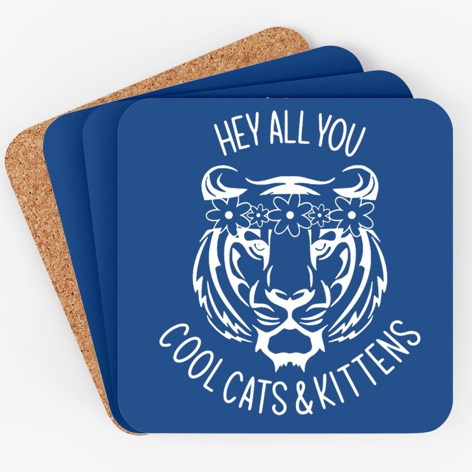 Carole Baskin And Joe Exotic Hey All You Cool Cats & Kittens Coaster