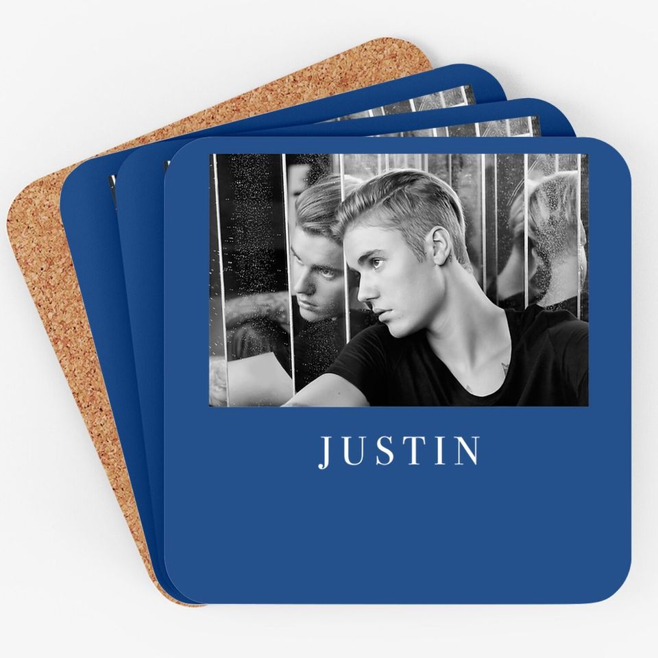  Justin Bieber Reflection Photo Coaster