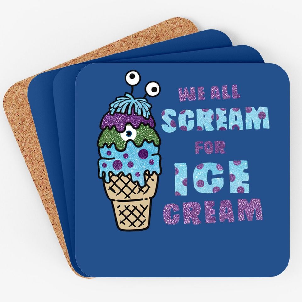 We All Scream For Ice Cream Monsters Inc Coaster