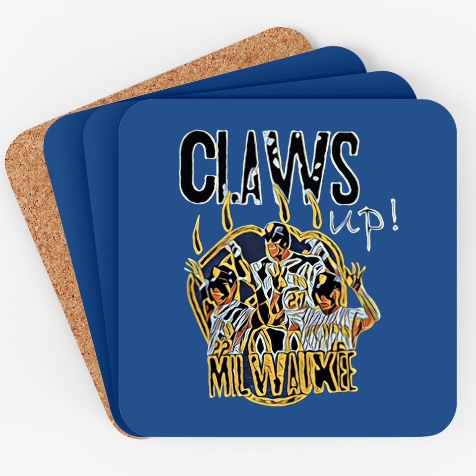 Claws Up Brewers Classic Coaster