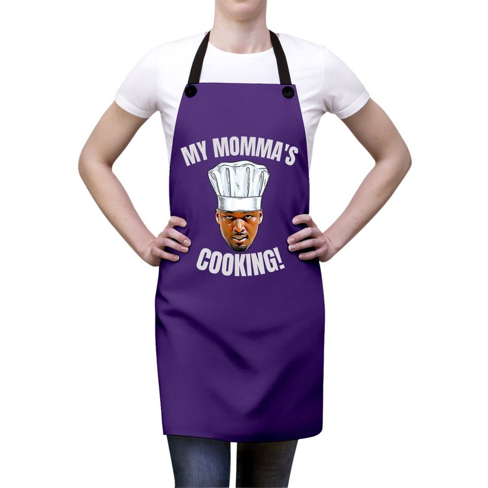My Momma's Cooking Kwame Brown Mama's Son Peoples Champ Bust Apron