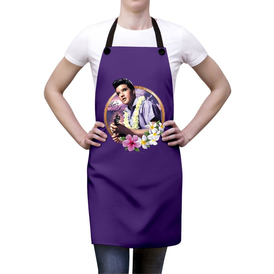 Elvis Presley Luau King  apron