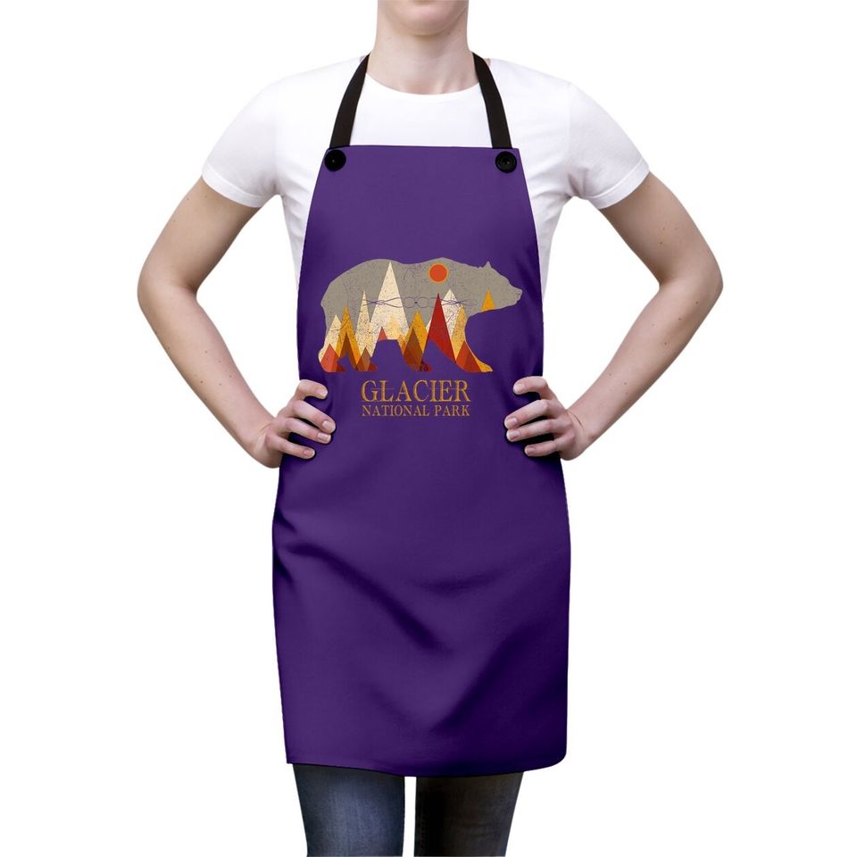 Glacier National Park Grizzly Bear Montana Apron