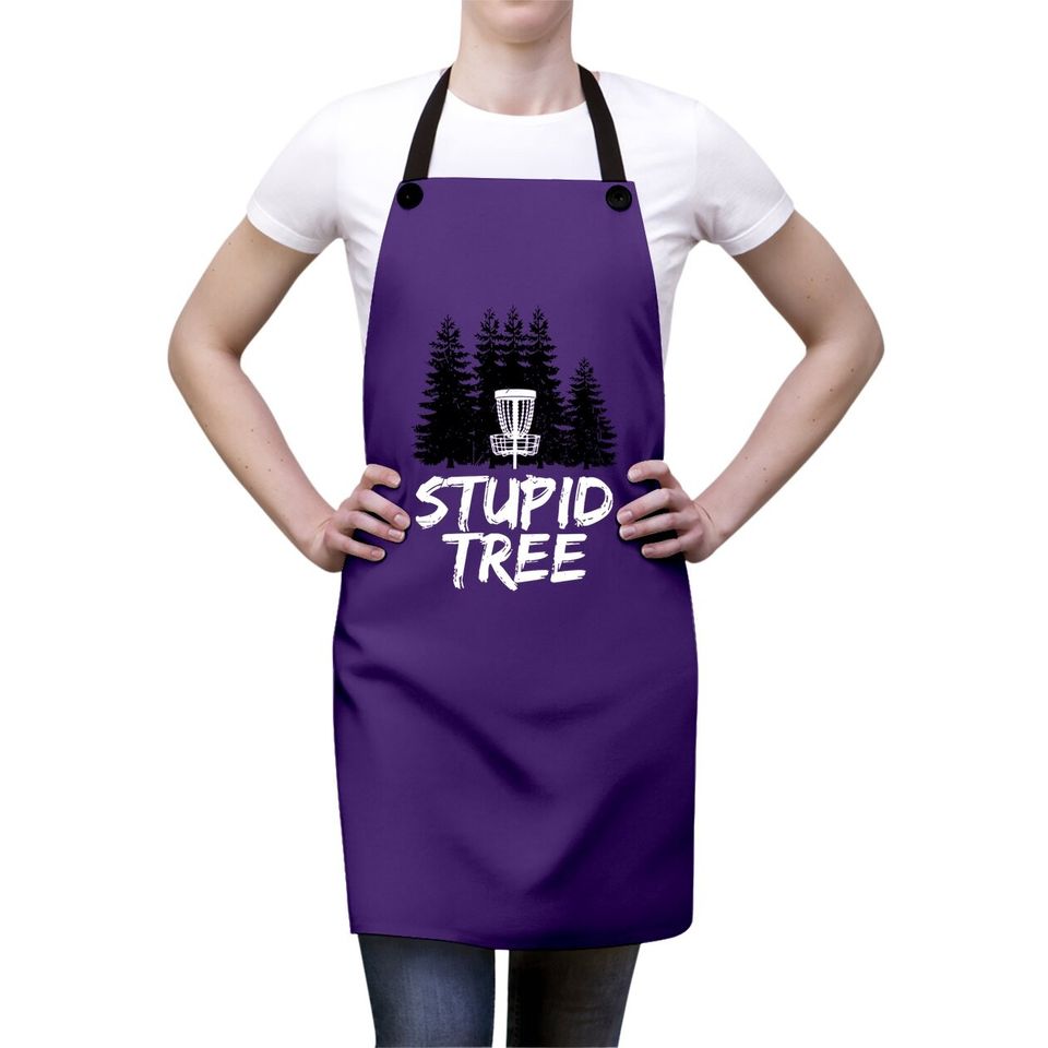 Stupid Tree Disc Golf Apron Funny Frisbee Golf Apron Apron