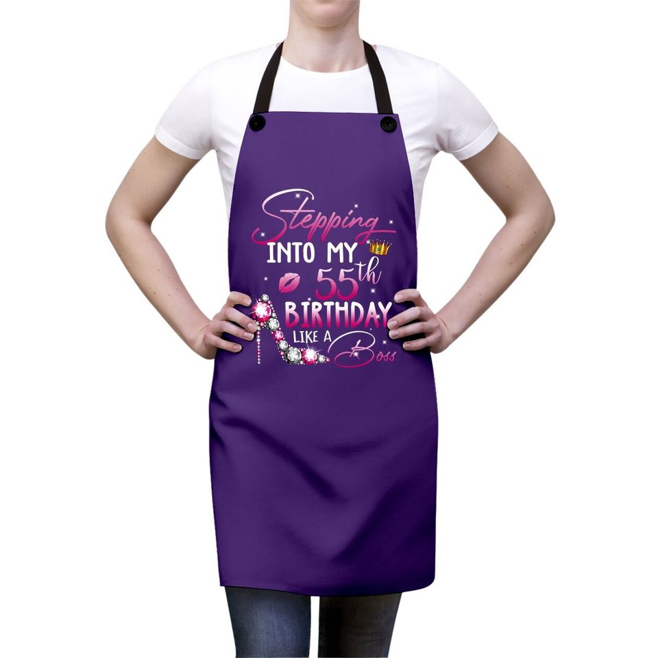 Stepping Into My 55th Birthday In 1965 Gifts 55 Years Old Apron