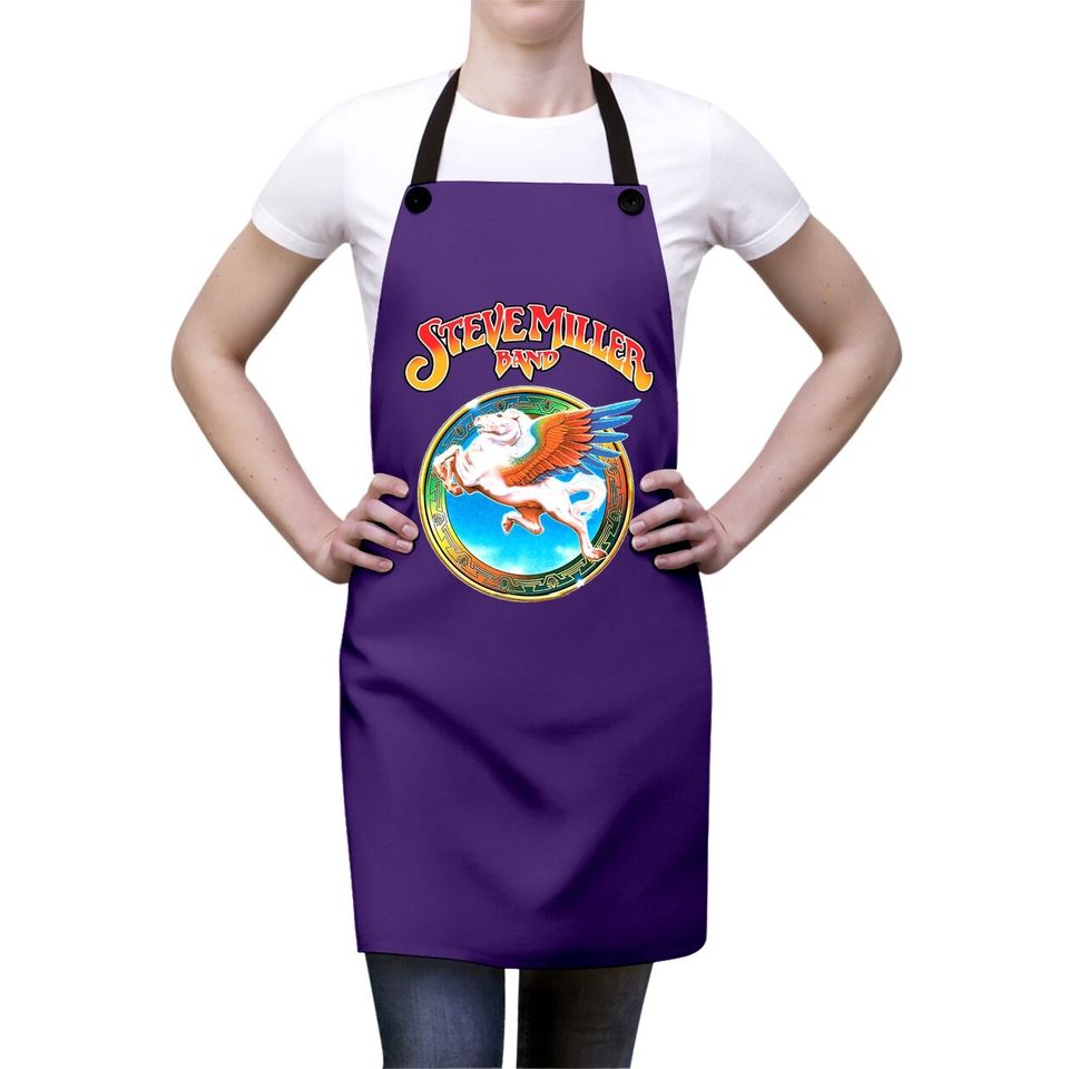 Steve Miller Band Apron Cotton Apron Fashion Round Neck Tops Short Sleeve Apron
