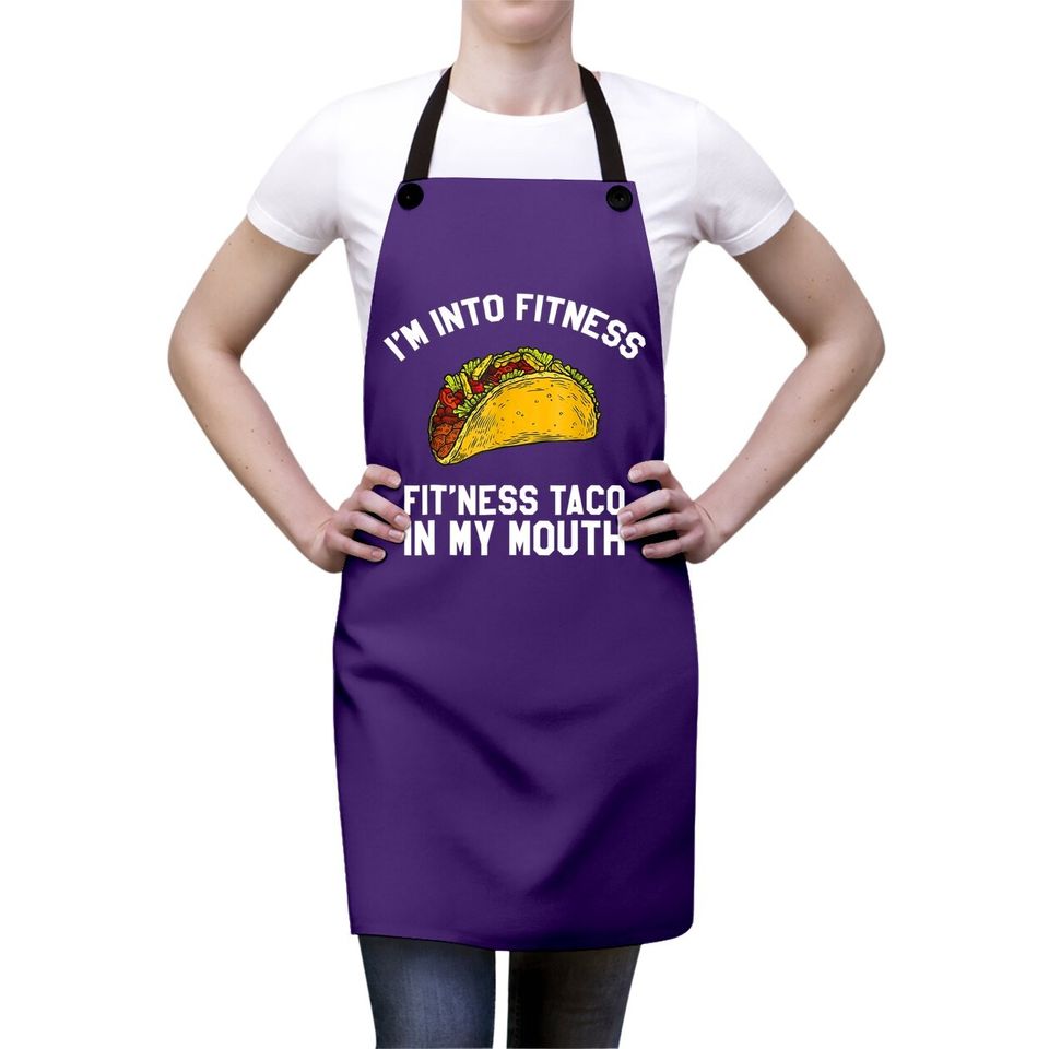 Fitness Taco Funny Mexican Gym Apron For Taco Lovers