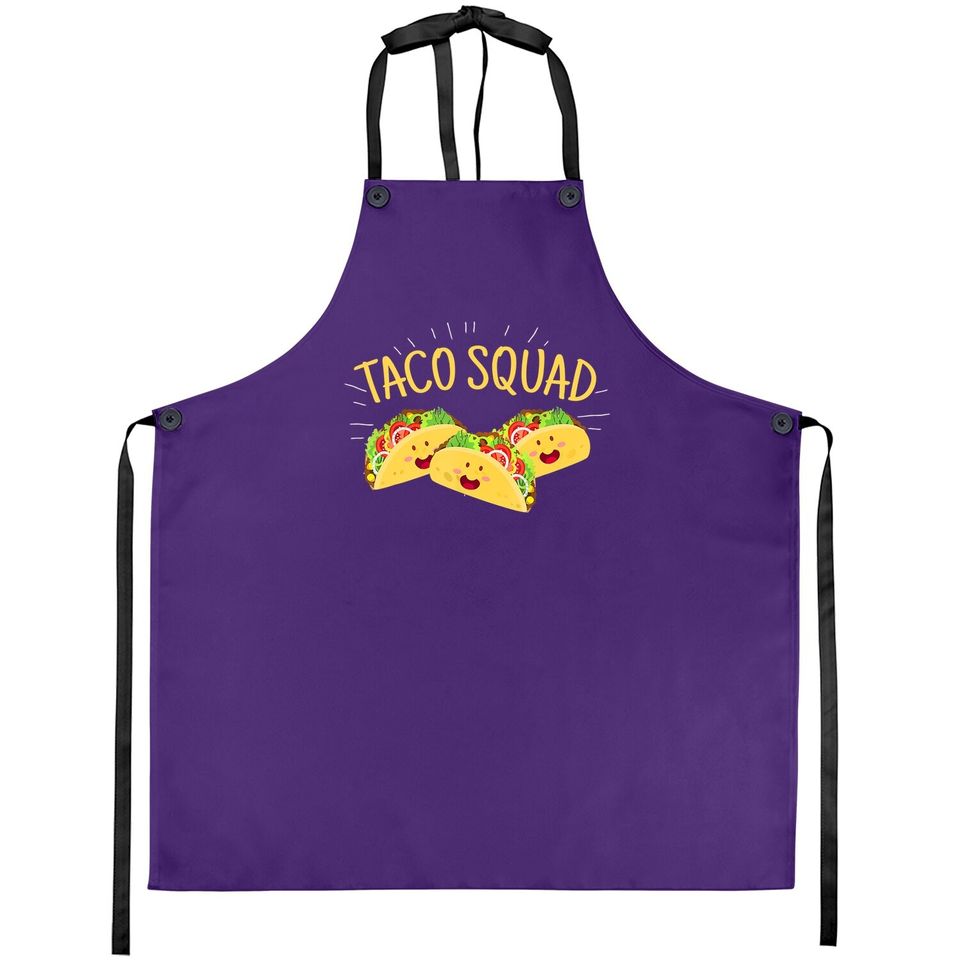 Funny Taco Squad Apron Cute Mexican Food Lover Apron Gift