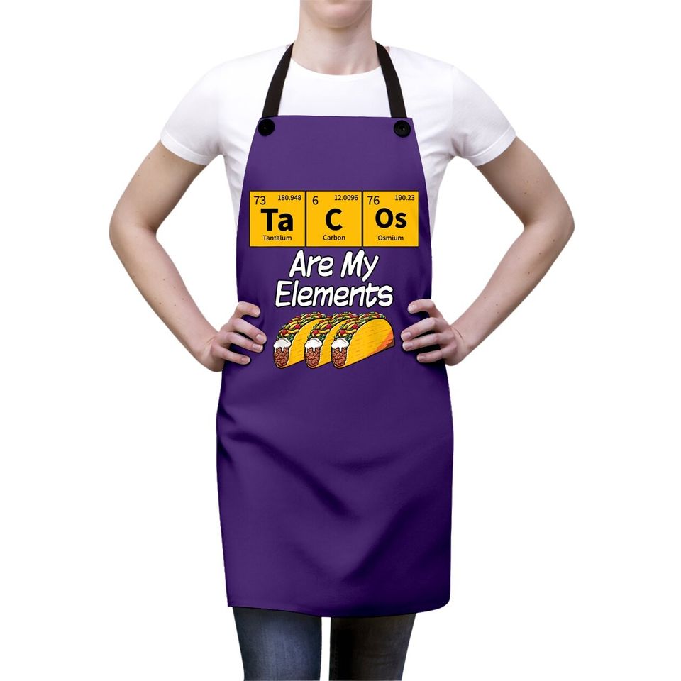 Taco Funny Chemistry Meme Quote Periodic Table Science Gift Apron