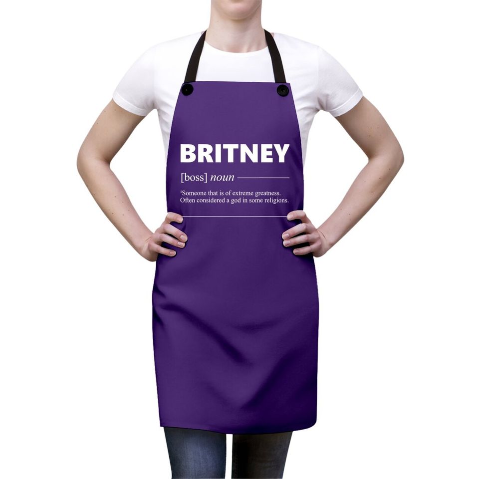 Britney Definition Funny Bday Gift For Britney Apron
