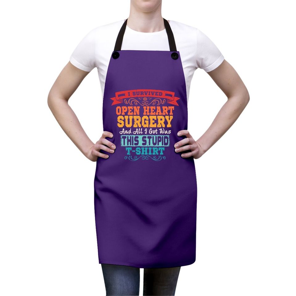 Open Heart Surgery Apron Survivor Post Attack Recovery Gift