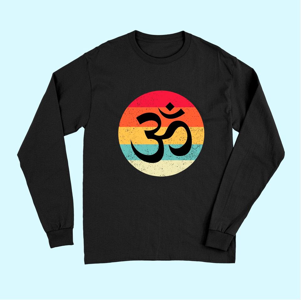Om Symbol Aum Ohm Hindu Zen Tantra Yoga Day Namaste Gift Long Sleeves