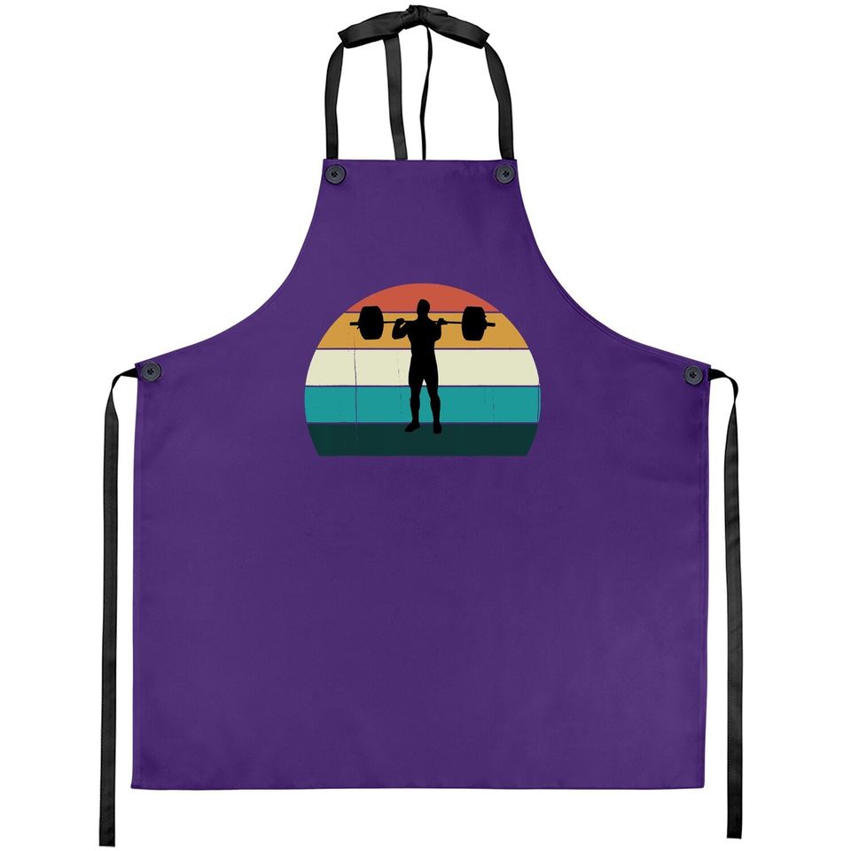 Retro Weightlifter - Vintage Gym Powerlifter / Squat Apron