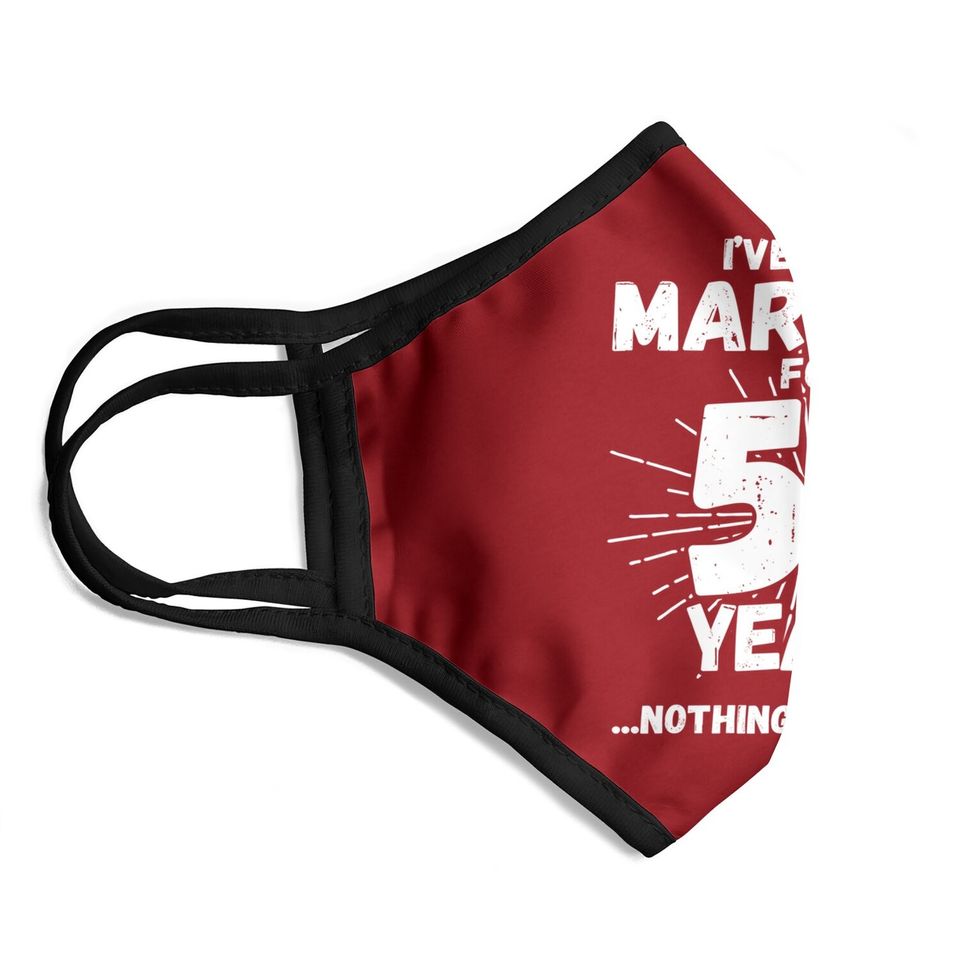 Couples Married 50 Years - Funny 50th Wedding Anniversary Face Mask