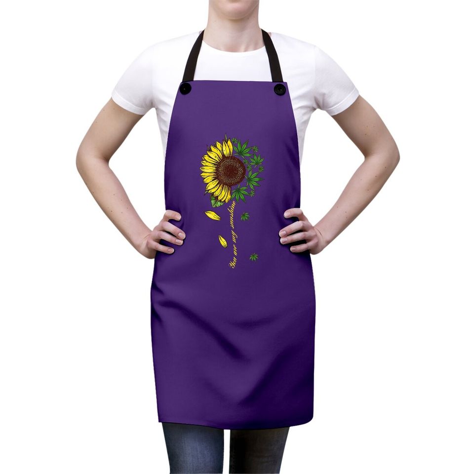 You Are My Sunshine Sunflower Weed Apron