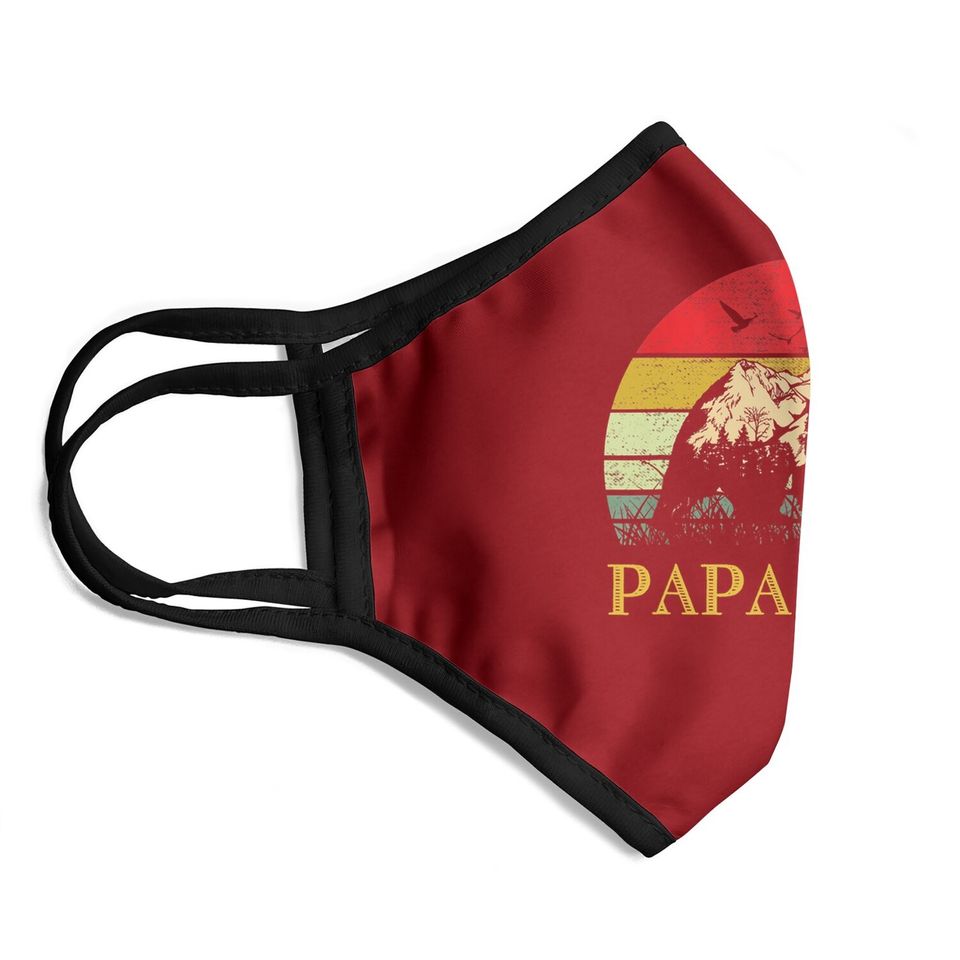 Papa Bear Best Dad Tfathers Day Father Pop Face Mask