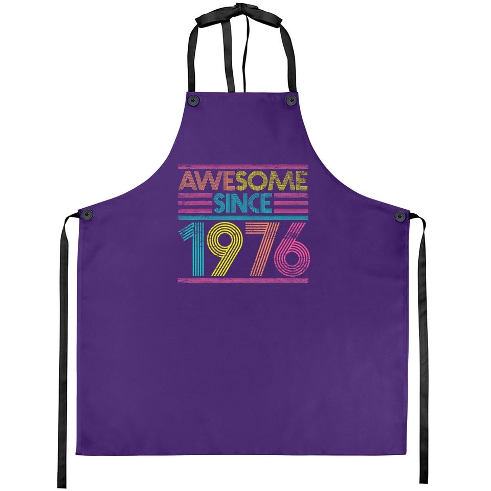 Awesome Since 1976 45th Birthday Gifts 45 Years Old Apron